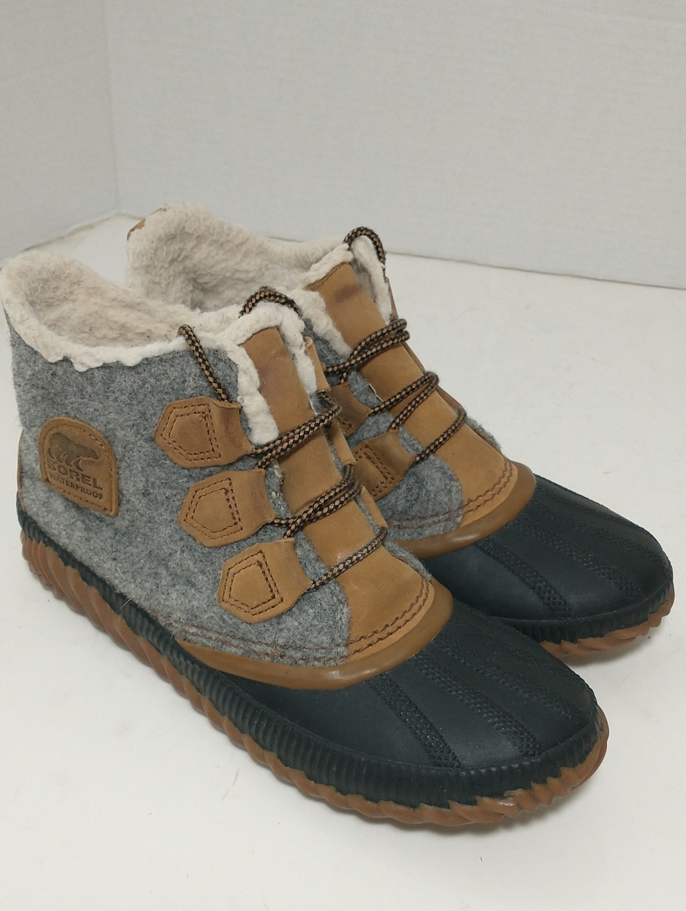 Sorel Out N About Winter Boots, Size 8, Blue/Grey, Cottagecore, Granny Core